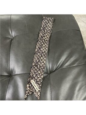 Coach 100% Silk Python Skinny Scarf